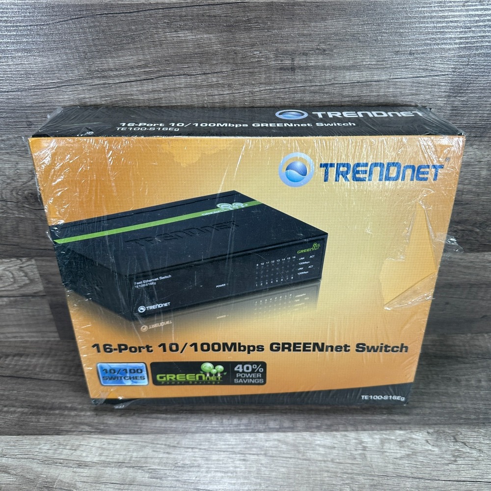 Trendnet 16 Port 10/100MBPS GreenNet Network Switch TE100-S16Eg